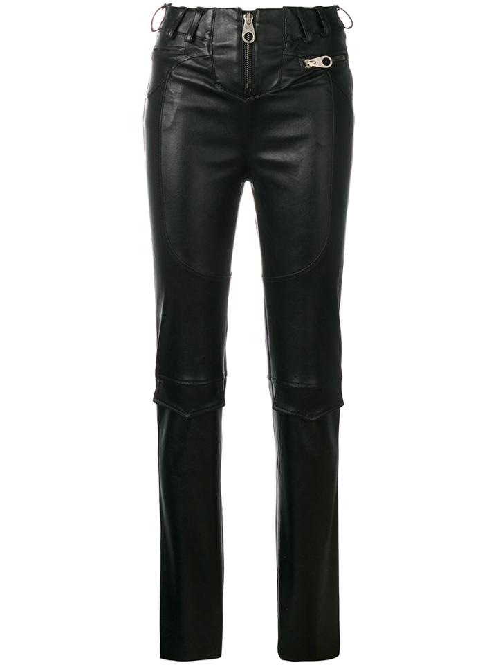 Almaz Slim Zipped Trousers - Black