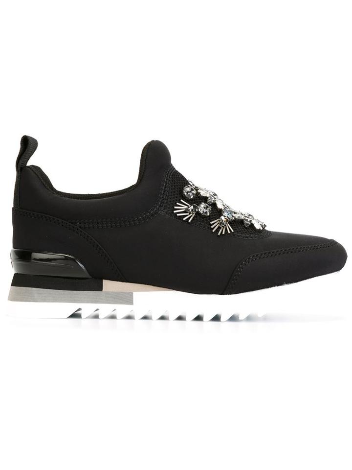 Tory Burch Rosas Sneakers, Women's, Size: 11, Black, Rubber/neoprene/leather