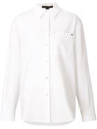 Alexander Wang Snap Fastening Shirt, Women's, Size: 2, White, Cotton