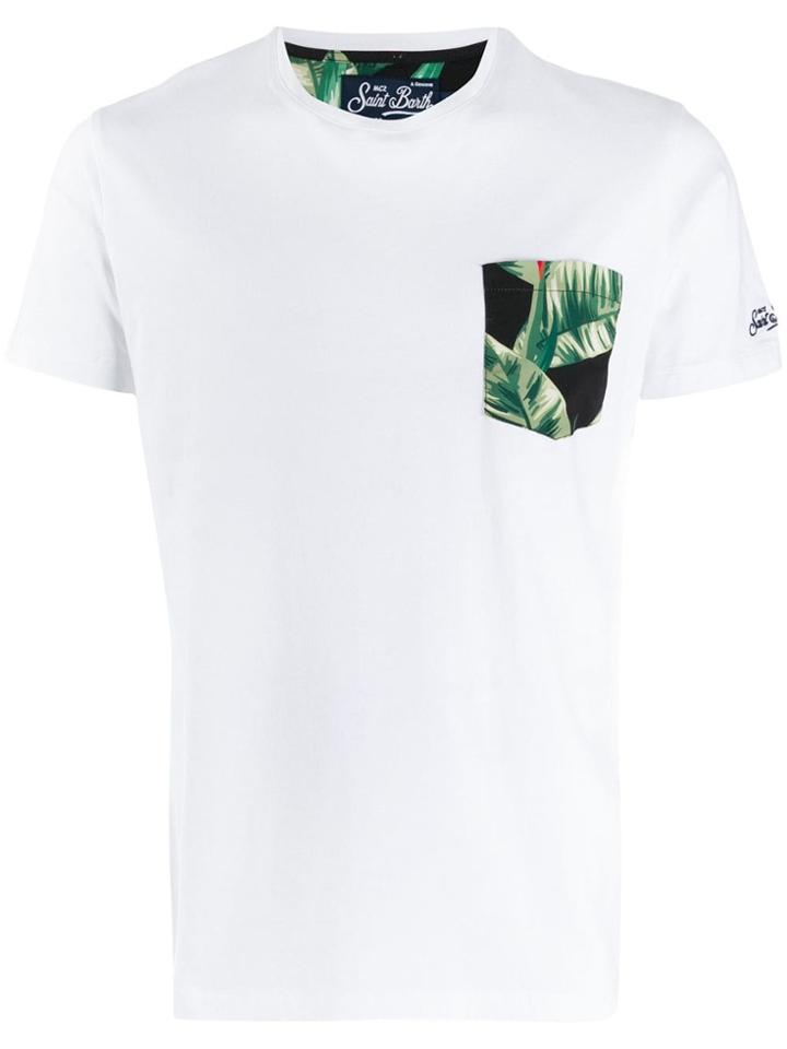 Mc2 Saint Barth Printed Patch Pocket T-shirt - White
