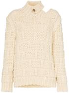 Calvin Klein 205w39nyc High Neck Cutout Mohair Wool Blend Jumper -