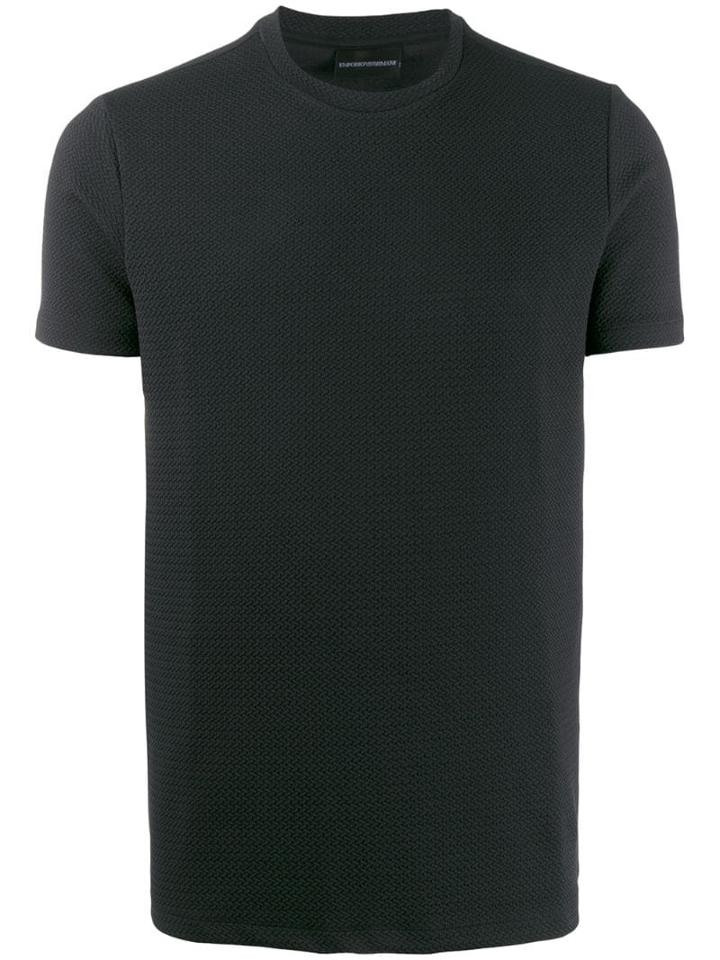 Emporio Armani Piqué T-shirt - Black
