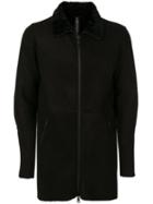 Giorgio Brato - Panelled Zipped Jacket - Men - Sheep Skin/shearling - 50, Black, Sheep Skin/shearling