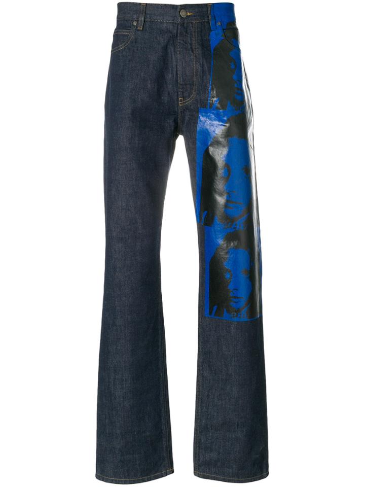 Calvin Klein 205w39nyc Printed Jeans - Blue