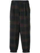 Kolor Checked Loose-fit Trousers - Multicolour