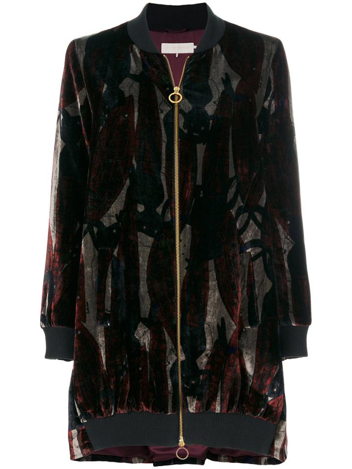 L'autre Chose Zipped Coat - Multicolour