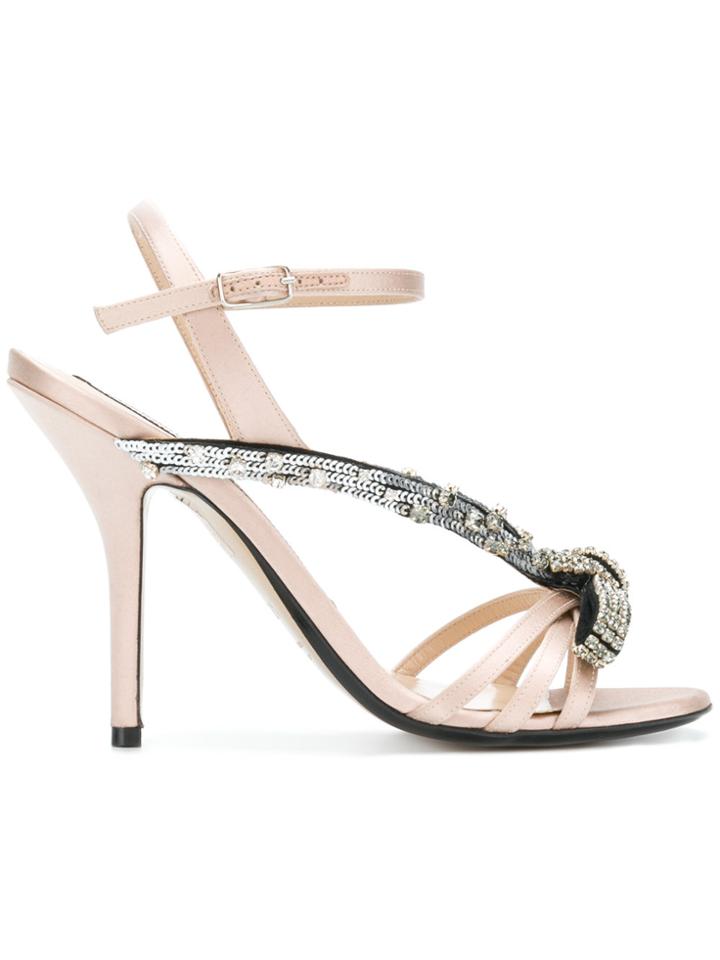 No21 Embellished Strappy High-heel Sandals - Nude & Neutrals