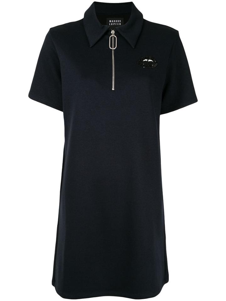 Markus Lupfer Polo T-shirt Dress - Blue
