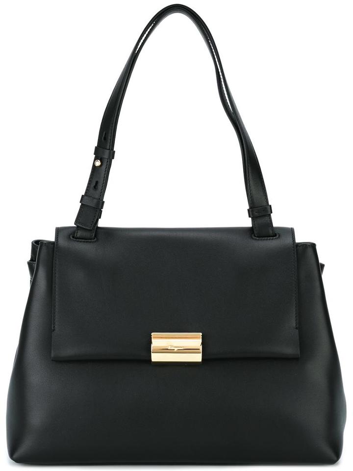 Salvatore Ferragamo Gancio Clip Tote, Women's, Black