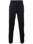 Maison Margiela Pinstripe Tailored Trousers, Men's, Size: 50, Black, Cotton/polyester/viscose/polyimide