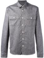 Maison Kitsuné Patch Pocket Shirt, Men's, Size: 39, Black, Cotton