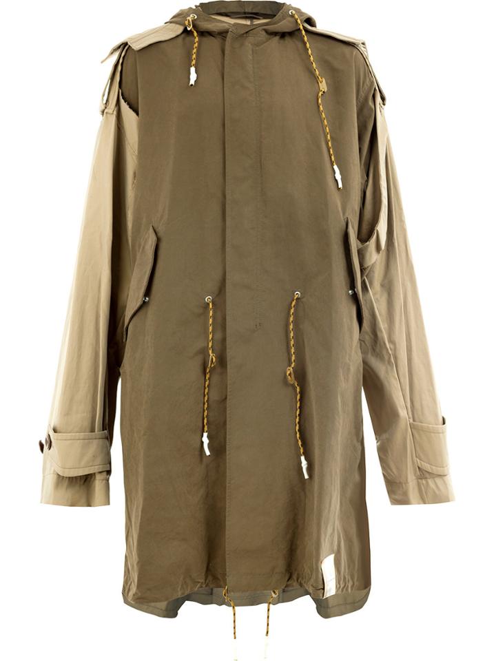 Maison Mihara Yasuhiro Hooded Coat - Green