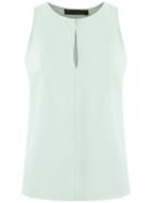 Talie Nk Cut Out Detail Top, Women's, Size: 40, Green, Acetate/viscose