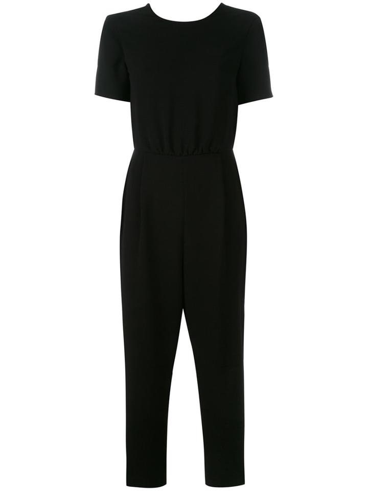Max Mara Plain Jumpsuit, Women's, Size: 42, Black, Polyester/triacetate/silk/spandex/elastane