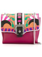Paula Cademartori Carine Crossbody Bag, Women's, Pink/purple, Calf Leather
