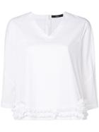 Steffen Schraut Appliqué Detail Blouse - White