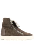 Giuseppe Zanotti Effie High-top Sneakers - Brown