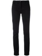 Versace Slim-fit Trousers, Women's, Size: 27, Black, Cotton/spandex/elastane