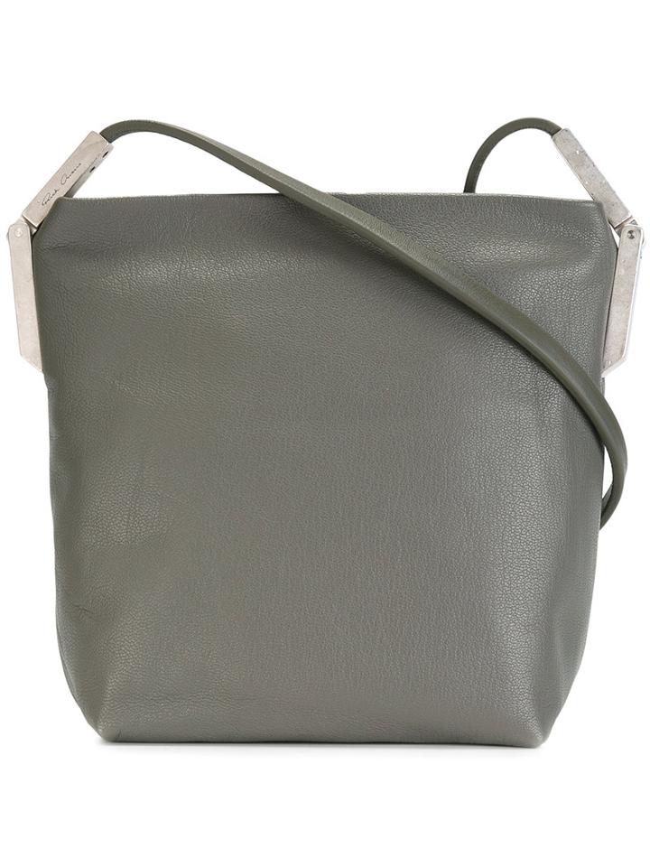 Rick Owens Adri Crossbody Bag, Women's, Grey, Cotton/leather