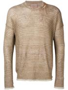 Federico Curradi Striped Knit Sweater - Brown