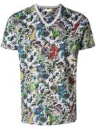 Etro Printed V-neck T-shirt - Multicolour