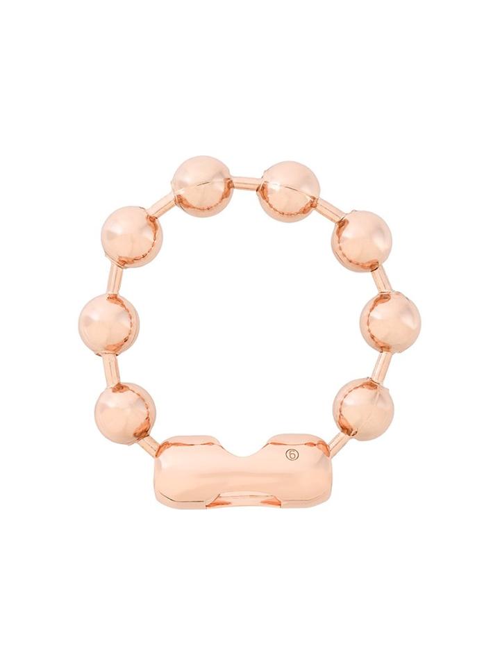 Mm6 Maison Margiela Circular Bracelet, Women's, Size: Small, Metallic
