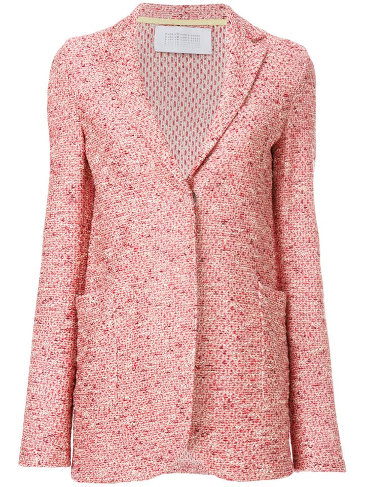 Harris Wharf London Bouclé Blazer - Red