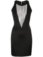 Balmain Embellished Fringe Dress - Black