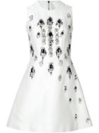 Thomas Wylde Jewel-embellished Cocktail Dress, Women's, Size: 4, White, Silk/cotton