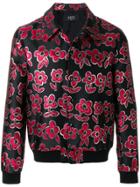 Garcons Infideles Floral-jacquard Jacket - Black