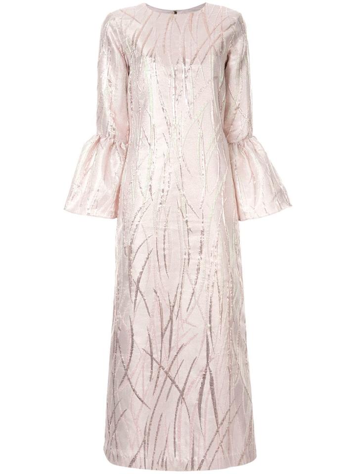 Bambah Metallic Long Dress - Pink