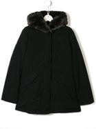 Woolrich Kids Teen Faux Fur Trim Parka - Black