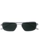 Oliver Peoples Square Frame Sunglasses - Silver