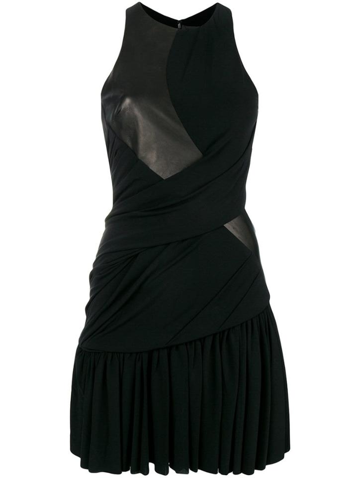 Alexander Wang Draped Combo Dress - Black