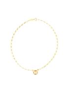 Chanel Pre-owned Round Logo Necklace - Gold