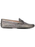 Tod's Double T Loafers - Silver