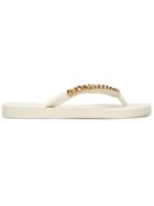 Giuseppe Zanotti Design Gold Chain Flip Flops