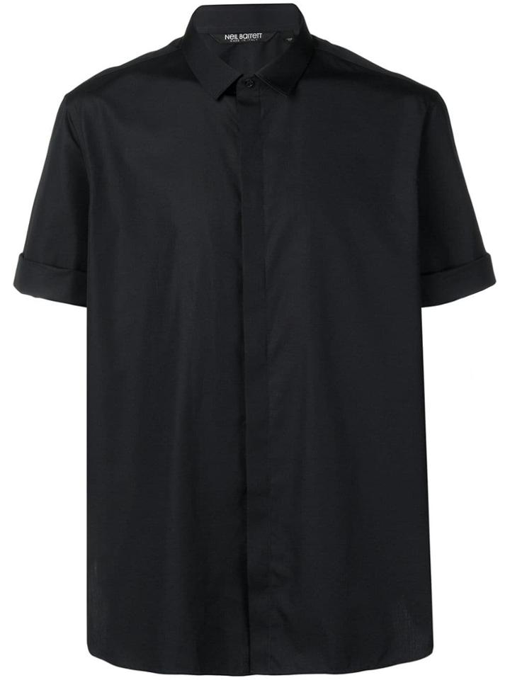 Neil Barrett Shortsleeved Shirt - Blue