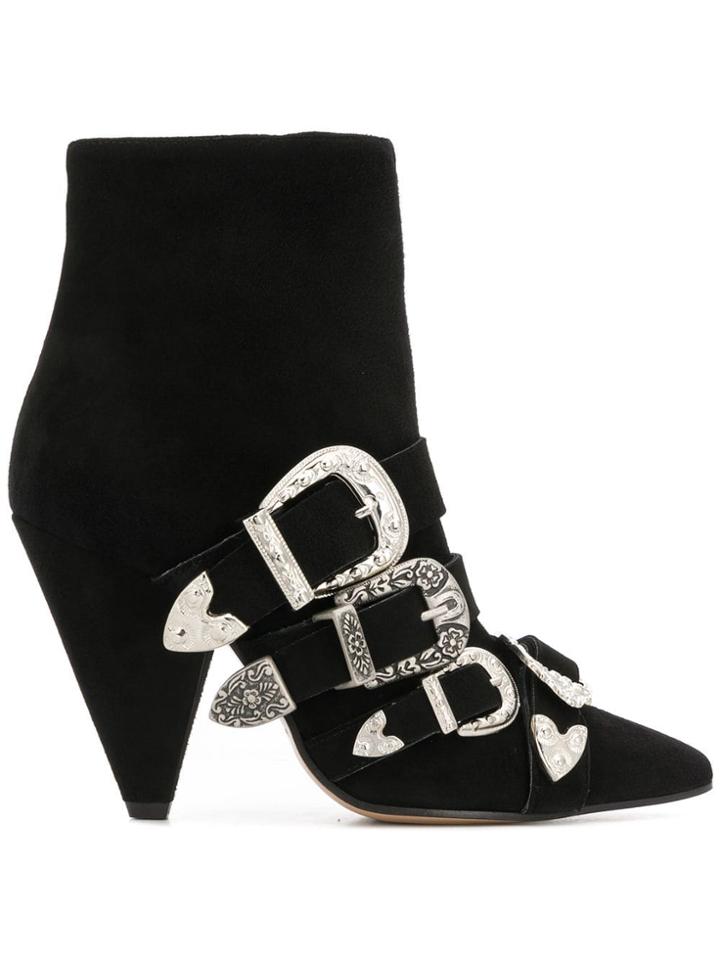 Marc Ellis Multiple Buckle Boots - Black