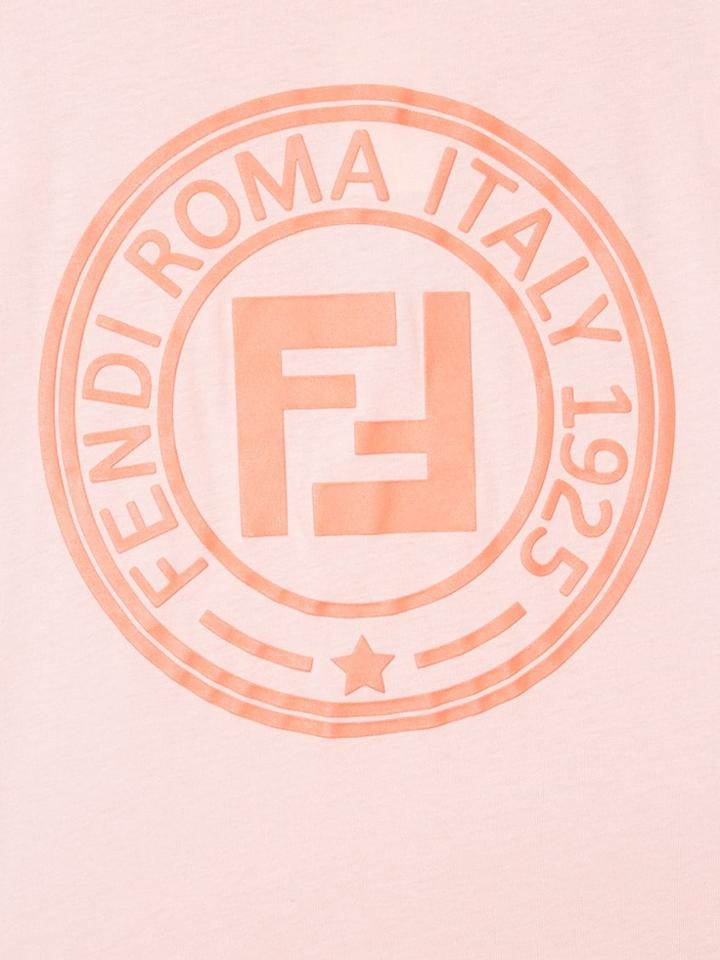 Fendi Kids Teen Monogram Print T-shirt - Pink