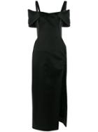 Off-white Asymmetric Side Slit Dress - Black