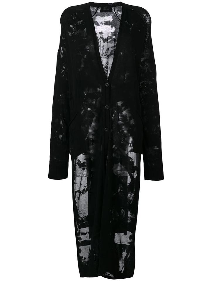 Lost & Found Ria Dunn Buttoned Cardi-coat, Women's, Size: Xxs, Black, Cotton/polyester