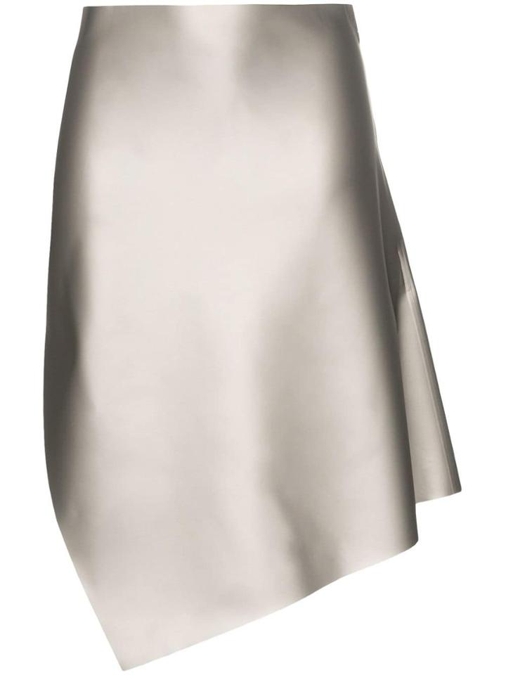 Coperni Motion Cut-away Slit Skirt - Silver