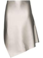 Coperni Motion Cut-away Slit Skirt - Silver