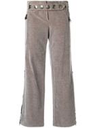 Romeo Gigli Vintage Wide Leg Cropped Pants - Brown