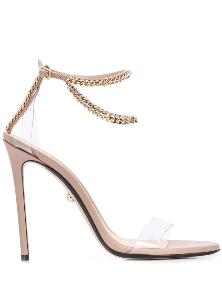 Alevì Chain Strap Heels - Neutrals