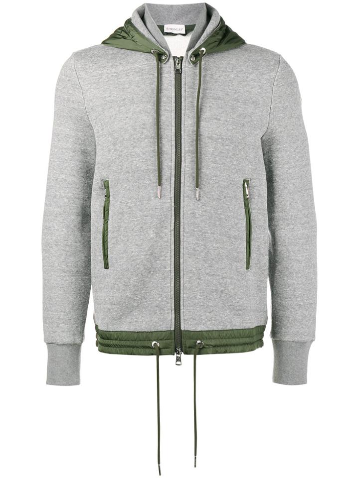 Moncler Detachable Hood Jumper - Grey