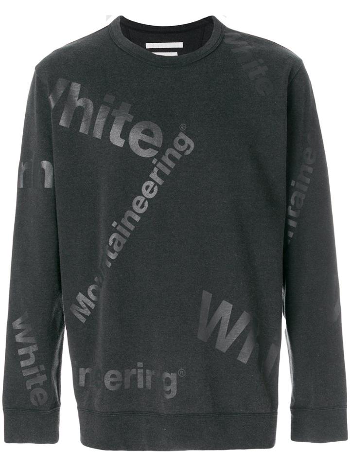 White Mountaineering Logo Printed Sweatshirt - Black