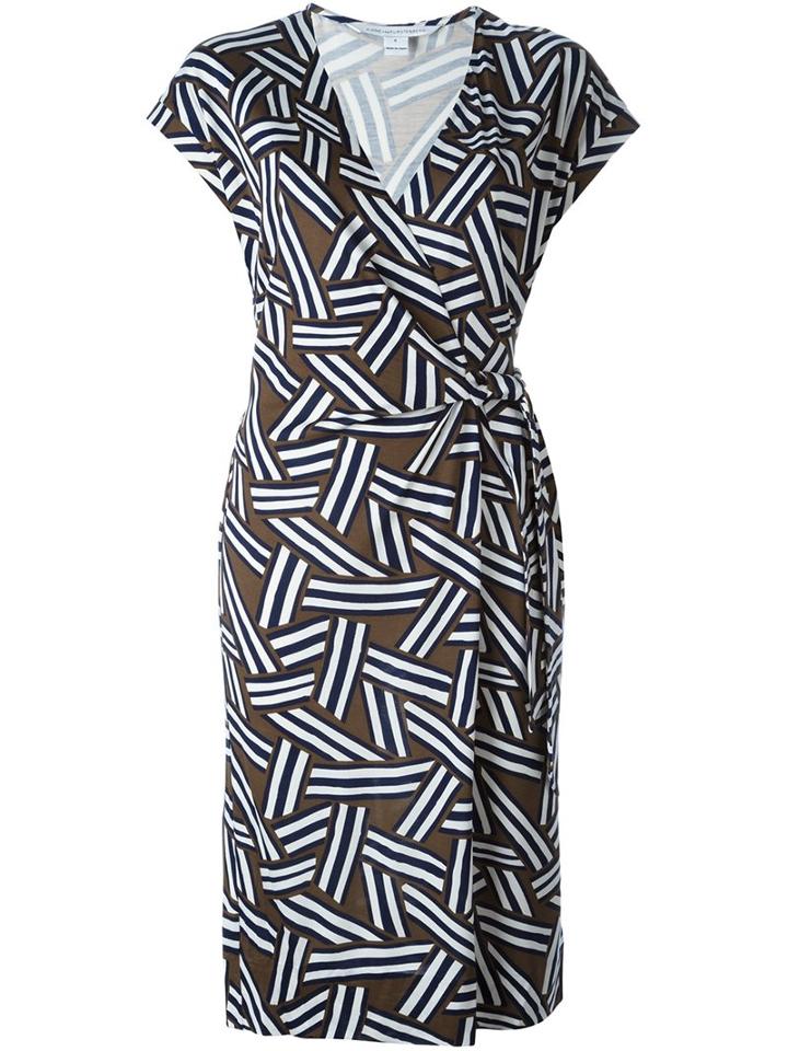 Diane Von Furstenberg 'sascha' Dress, Women's, Size: 8, Blue, Silk