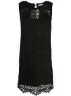 D.exterior Lace Front Mini Shift Dress - Black